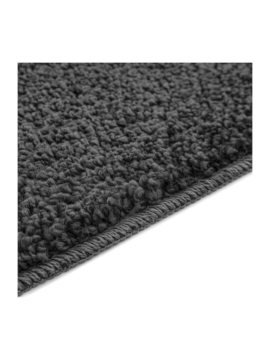 vidaXL Non-Slip Bath Mats Set Microfiber 4019854 Dark Grey 2pcs