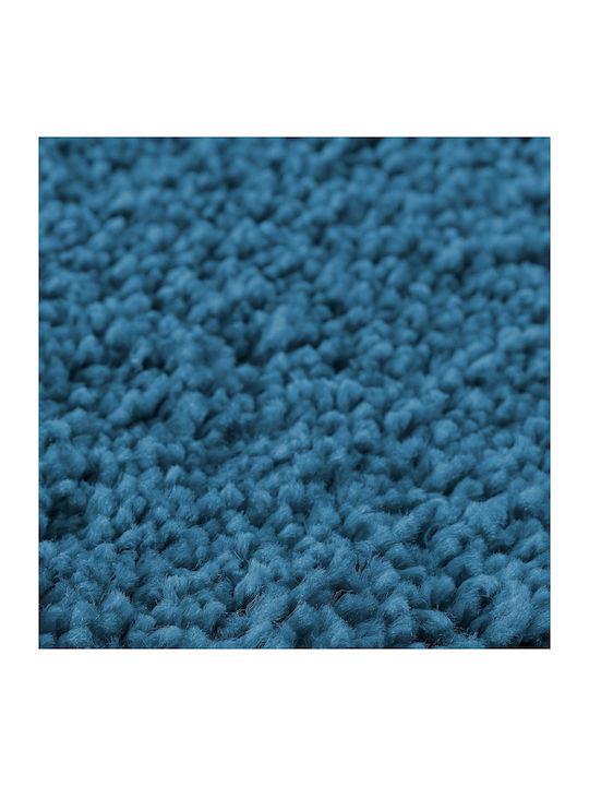 vidaXL Non-Slip Bath Mat Microfiber 4019833 Blue 50x80cm