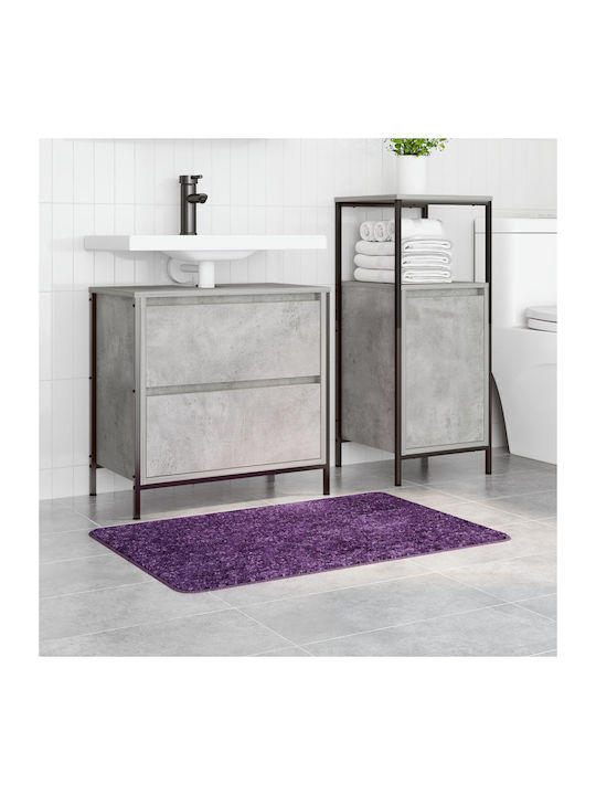vidaXL Antiderapant Covoraș de Baie Microfibra 4019842 Purple 60x90buc