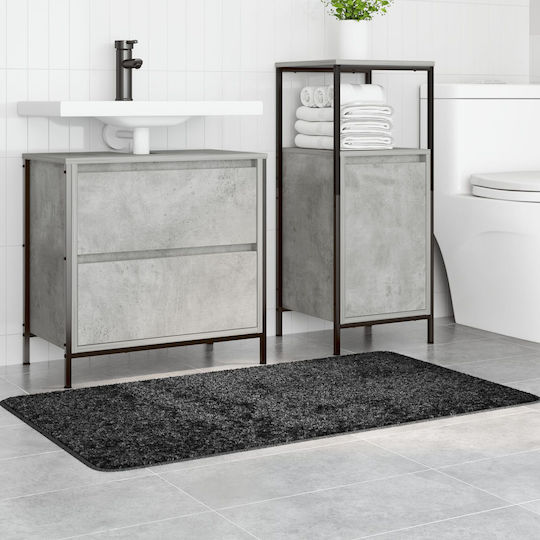 vidaXL Non-Slip Bath Mat Microfiber 4019844 Dark Grey 70x120cm
