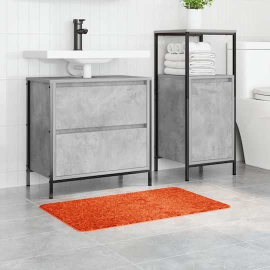 vidaXL Non-Slip Bath Mat Cotton 4019831 Orange 50x80cm