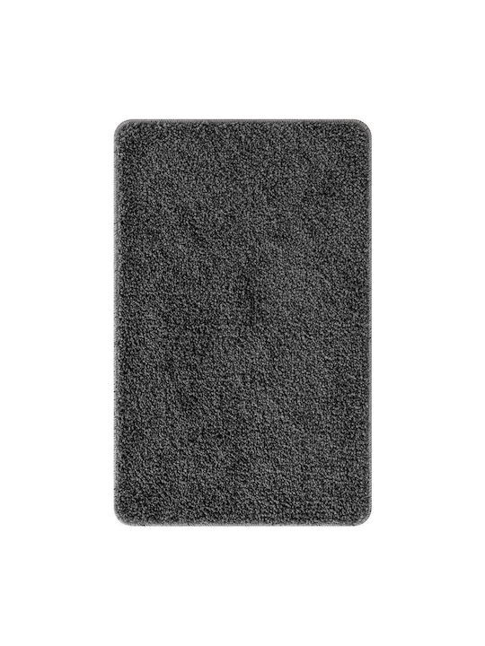 vidaXL Non-Slip Bath Mat Microfiber 4019824 Dark Grey 50x80cm