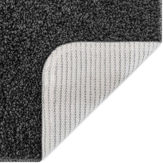 vidaXL Non-Slip Bath Mat Microfiber 4019824 Dark Grey 50x80cm