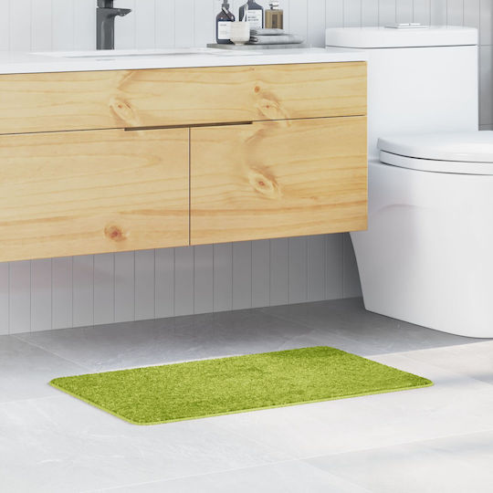 vidaXL Non-Slip Bath Mat Cotton 4019829 Green 50x80cm
