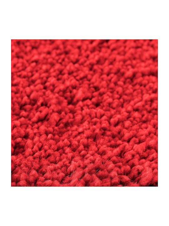 vidaXL Non-Slip Bath Mat Cotton 4019828 Red 50x80cm