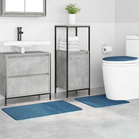 vidaXL Non-Slip Bath Mats Set 4019873 Blue 3pcs