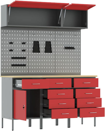 vidaXL Bank Belastbarkeit 150kg 55x200x150cm 8Stück 3321451