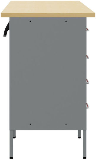 vidaXL Πάγκος Εργασίας Αντοχής 150kg 55x85x150cm 3τμχ 3321369
