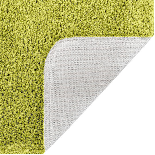 vidaXL Αντιολισθητικό Σετ Πατάκια Μπάνιου Microfiber 4019859 Πράσινο 2τμχ
