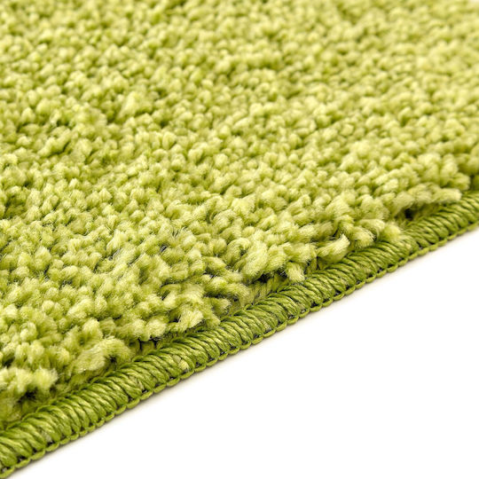 vidaXL Αντιολισθητικό Σετ Πατάκια Μπάνιου Microfiber 4019859 Πράσινο 2τμχ