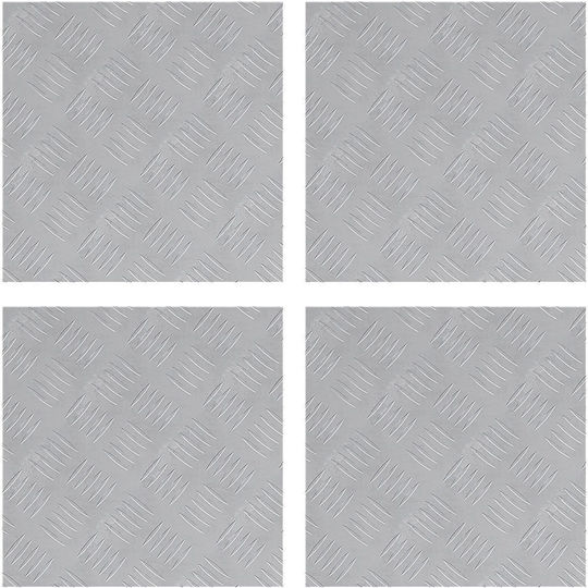 vidaXL Bodenmaterial Aluminium 40x40cm 4Stück