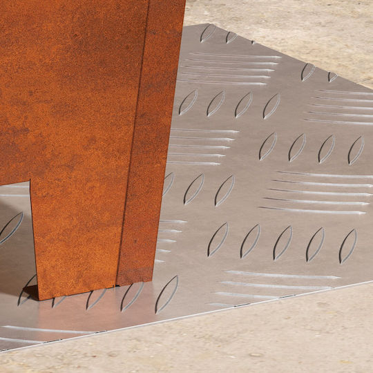 vidaXL Floor Material Aluminum for Steps 40x40cm 2pcs
