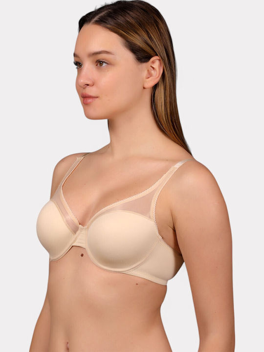Bra with Light Padding Underwire Beige