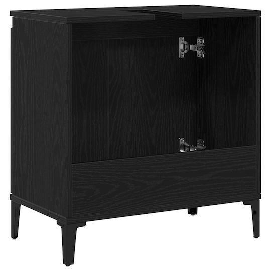 vidaXL Countertop without Sink L58xW33xH60cm Black Oak