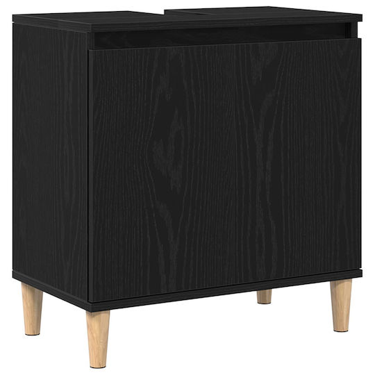 vidaXL Шкаф без Мивка Д58xШ33xВ60см Black Oak