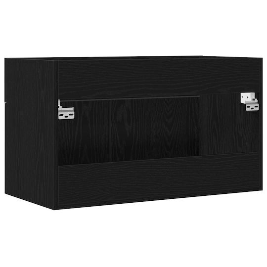 vidaXL Πάγκος χωρίς Νιπτήρα Μ90xΒ38.5xΥ46cm Μαύρη Δρυς