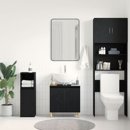 vidaXL Шкаф без Мивка Д58xШ33xВ60см Black Oak