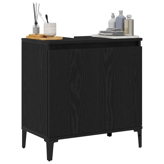 vidaXL Шкаф без Мивка Д58xШ33xВ60см Black Oak