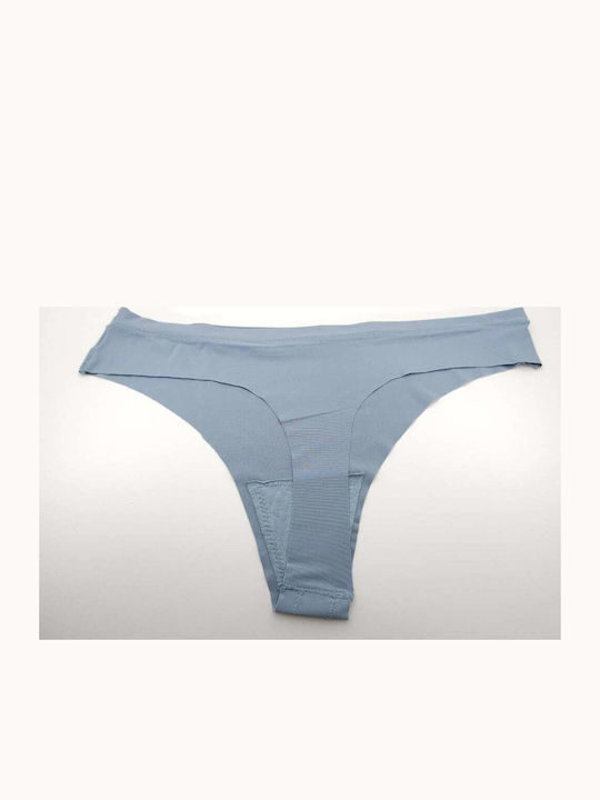 Γυναικείο String χωρίς Ραφές Σιέλ