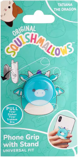 Lazerbuilt Squishmallows Tatiana Dragon – Universal Phone Grip & Βάση Στήριξης Λούτρινη Υφή