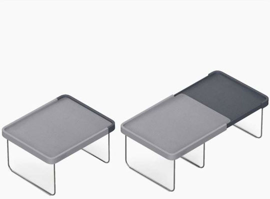 Raft Pentru Dulap Din Plastic 25.5x21.5x16.2cm Gri