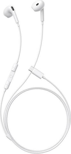 Baseus Encok Hz19 In-ear Handsfree Ακουστικά με Βύσμα USB-C Λευκό
