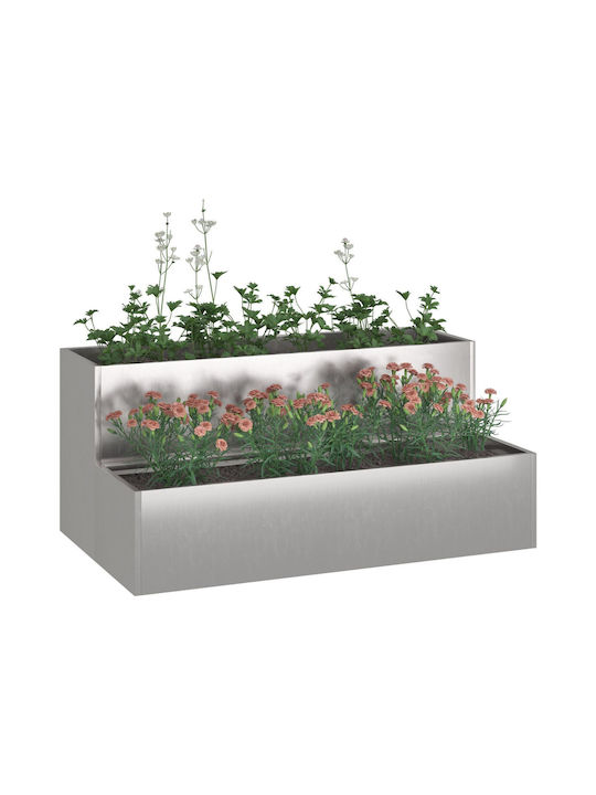vidaXL Саксия Метал 100x60x45см.