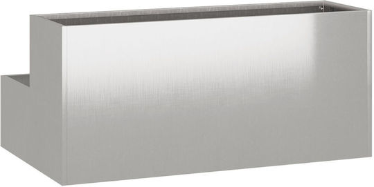 vidaXL Pot Metallic 100x60x45cm.