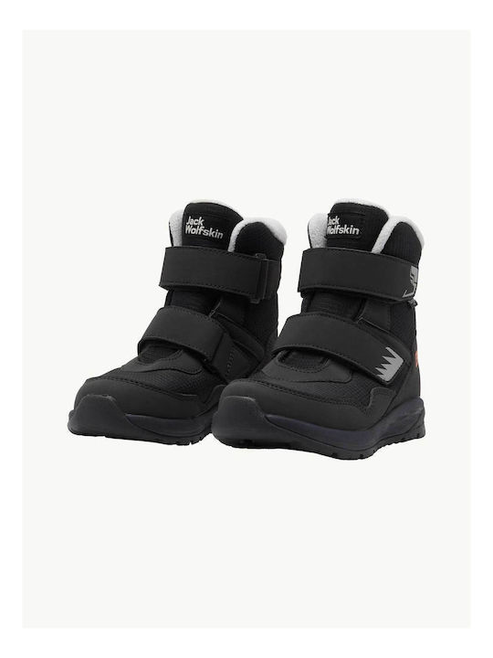 Ghete de Zăpadă Copii cu Velcro Negre