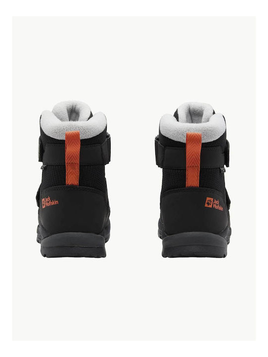 Ghete de Zăpadă Copii cu Velcro Negre