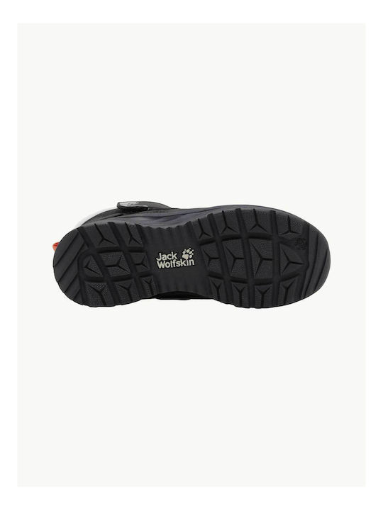 Ghete de Zăpadă Copii cu Velcro Negre