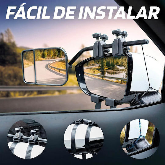 External Auxiliary Mirrors for Caravans 18.4x12.5cm Swiss Drive 2808326 2 Pieces 0032417