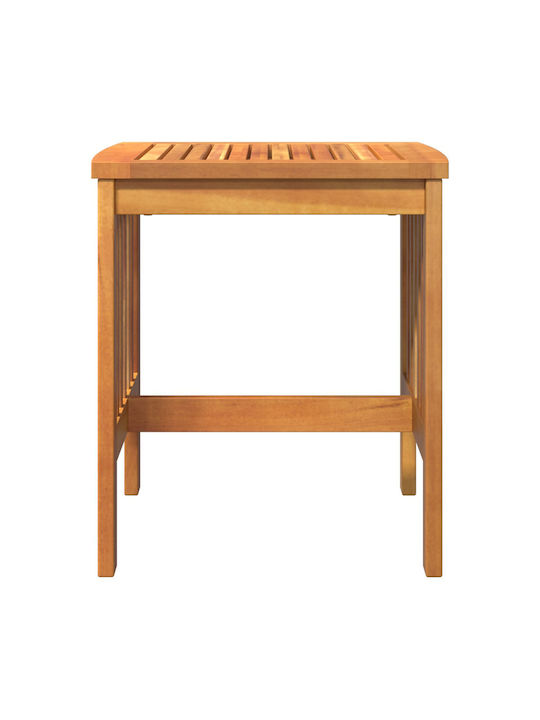 Sitting Room Table for Small Outdoor Spaces Made of Acacia Brown Acacia 45x45x50cm