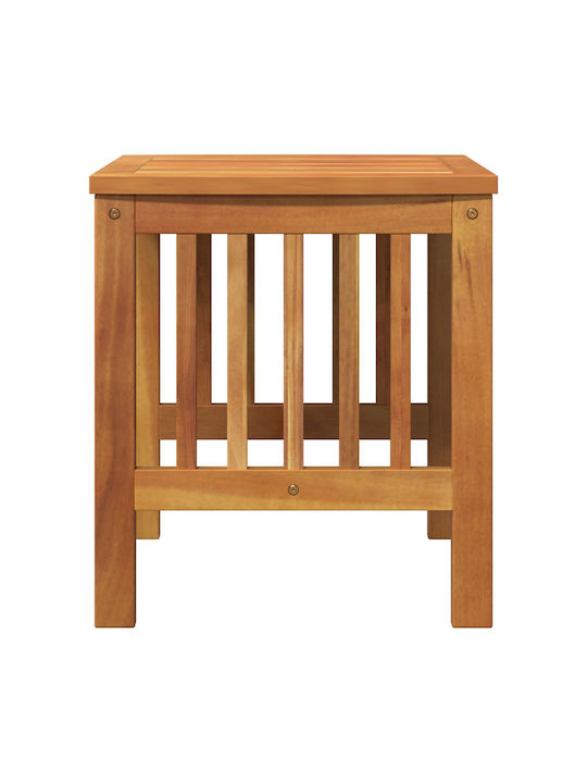Sitting Room Table for Small Outdoor Spaces Made of Acacia Brown Acacia 45x45x50cm