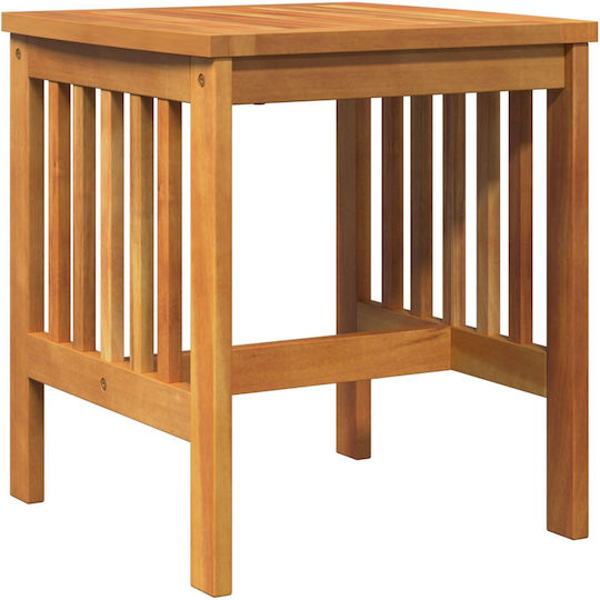 Sitting Room Table for Small Outdoor Spaces Made of Acacia Brown Acacia 45x45x50cm