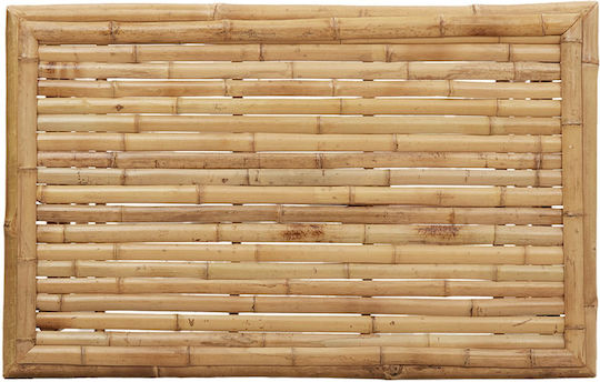Auxiliary Outdoor Free Standing Bamboo Table Natural 70x40x36cm