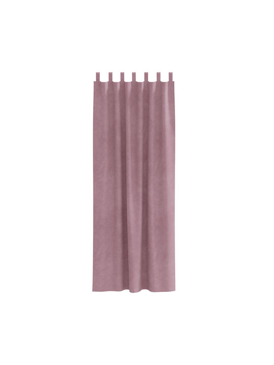 vidaXL Pink Curtains Set with Tab Top 140x245cm