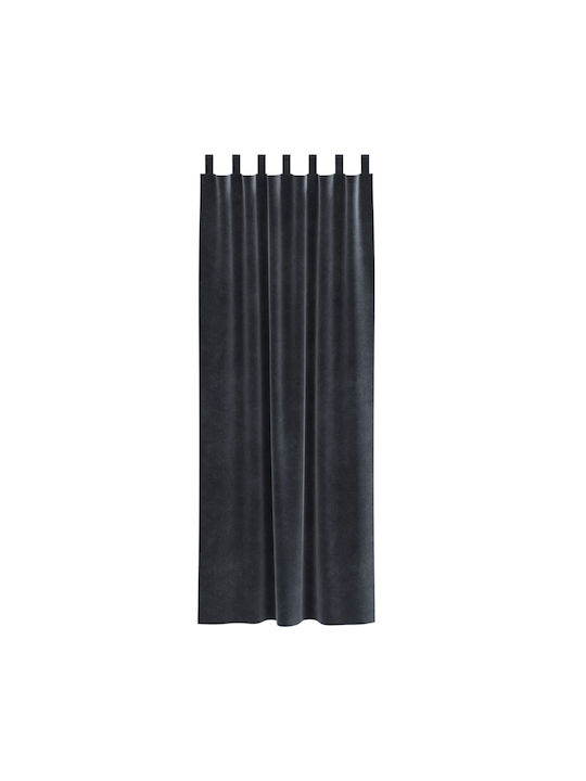 vidaXL Set Curtains Blackout with Tab Top Gray 140x260cm