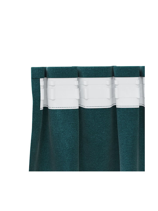 vidaXL Set Perdele Cu Coafură Verzi 140x260cm