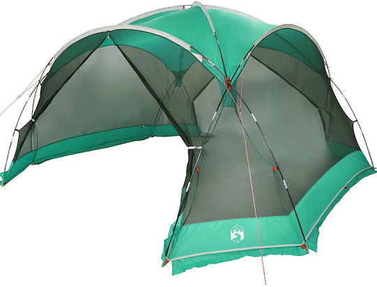vidaXL Green Camping Tent for 4 People 434x434x230cm