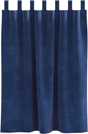 vidaXL Set Window Curtains With Pencil Pleat Blue 140x140cm