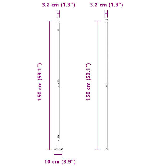 vidaXL Garden Fencing Material 1pcs Green