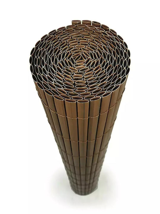 PVC Reed Fence 10mm Double-Sided Brown 200 Y X 300cm Brown 54136