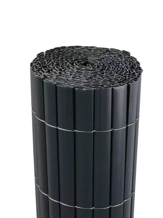 Reinforced Two-Sided PVC Reed Screen 19mm Grey 100 Y X 300cm 54112