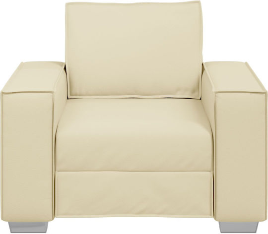 din Piele Ecologică Cremă 99x78x84cm