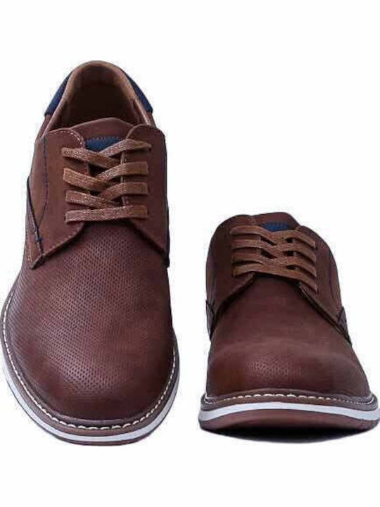 Men's Synthetic Leather Casual Shoes Blue