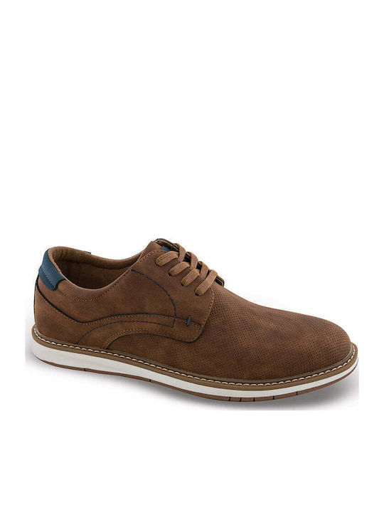 Men's Synthetic Leather Casual Shoes Blue