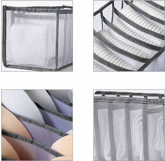 Stoff Aufhängen Aufbewahrungshülle für Kleidung in Weiß Farbe 35.5x25x20cm 1Stück