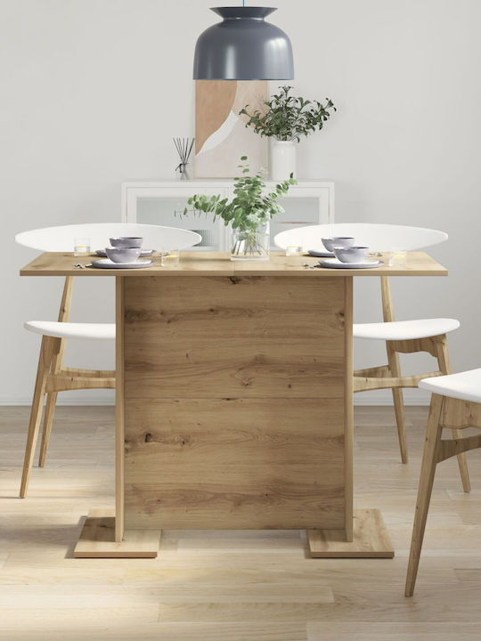 Table Dining Room Wooden Oak 110x60x75cm