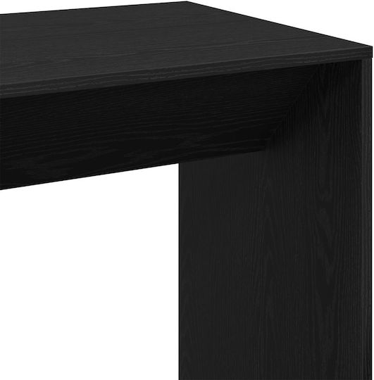 Quadratischer Bar-Tisch Holz Schwarz Eiche 51x50x103,5cm